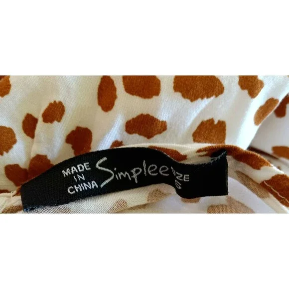 Women's Small Romper Jumper One Piece Summer Shorts String Straps Animal Print - Picture 15 of 16